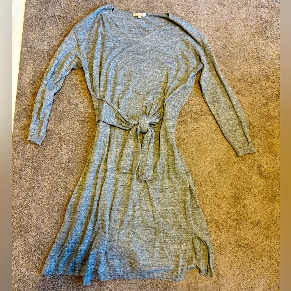 Gibson Latimer Gray Long Sleeve Dress